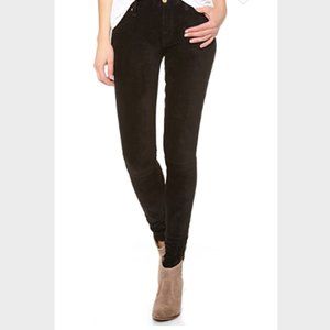 7 For All Mankind The Sueded Skinny Jeans black